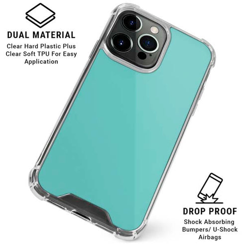 Turquoise iPhone 16 Pro Clear Case